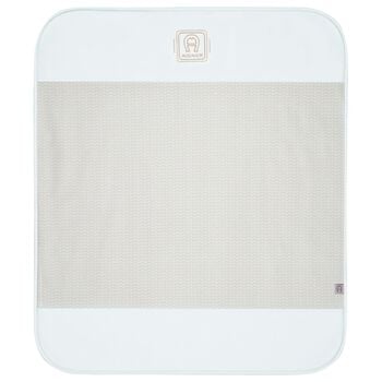 Baby Boys Blue & Gold Logo Blanket