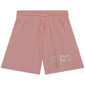 Girls Pink Logo Shorts