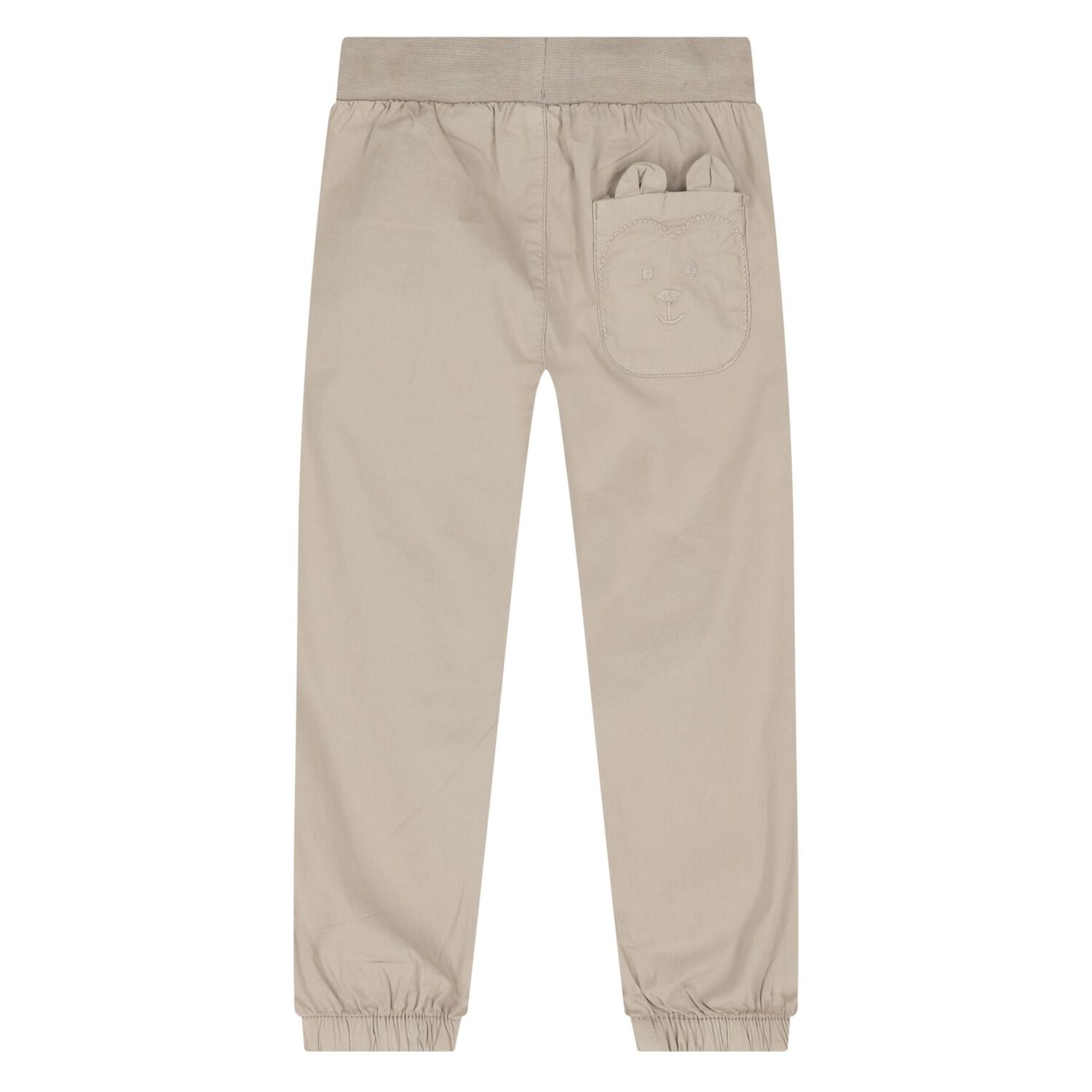 Younger Boys Beige Teddy Bear Joggers, 2, hi-res