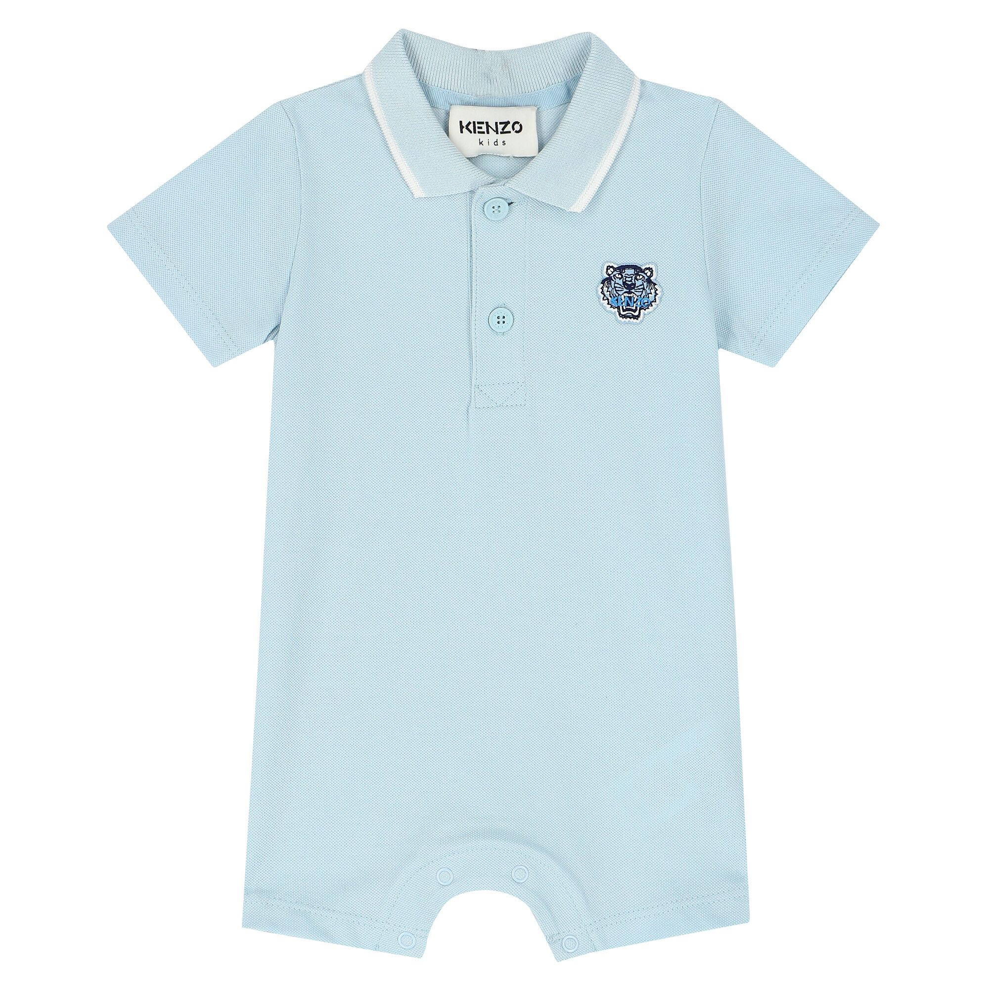 KENZO KIDS Baby Boys Blue Tiger Romper Junior Couture UAE
