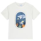 Boys White Underwater Window T-Shirt, 1, hi-res