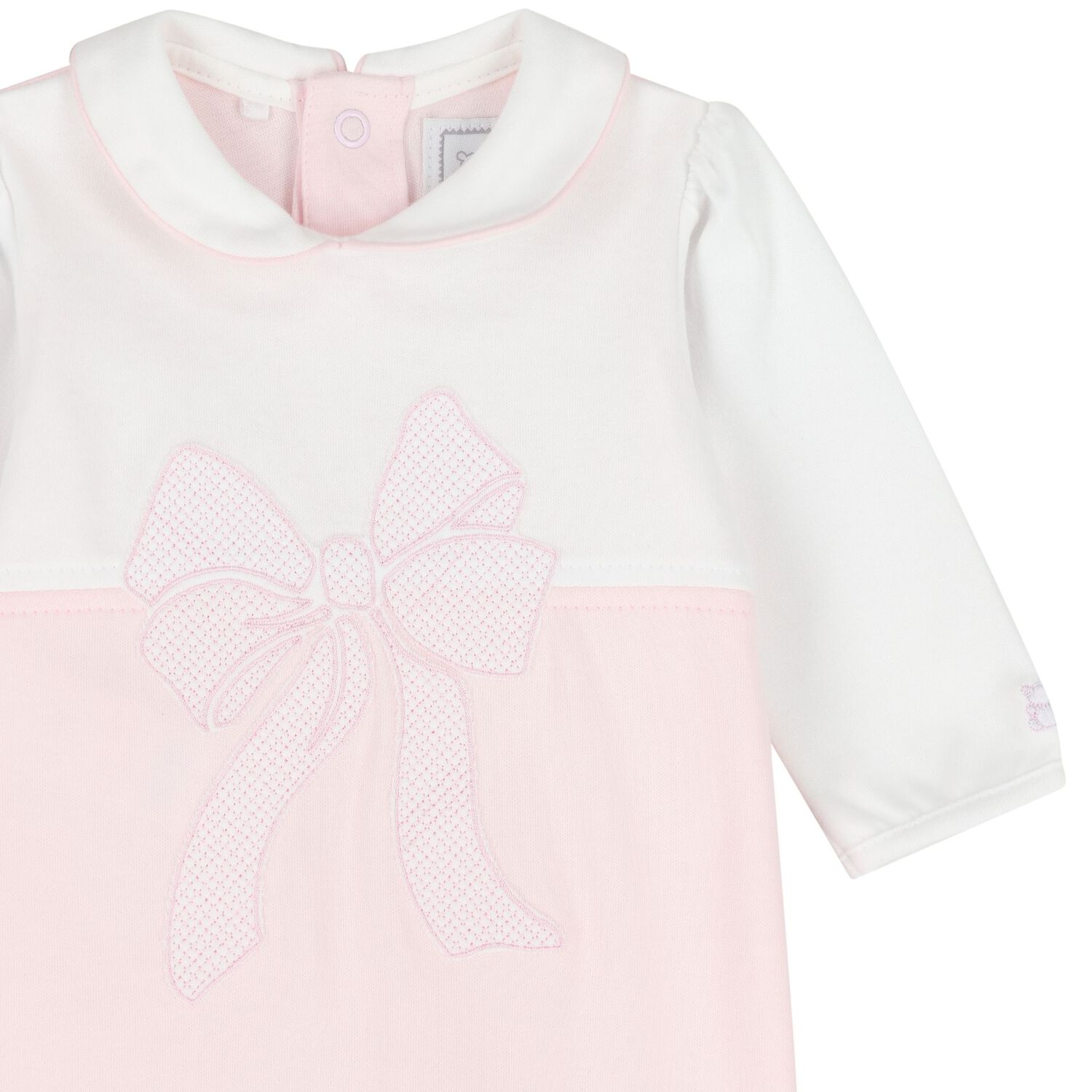 Baby Girls Pink & White Babygrow Set, 1, hi-res
