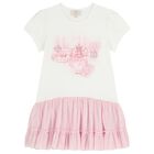 طقم ليجنز بنات مزخرف باللون الوردي, 1, hi-res