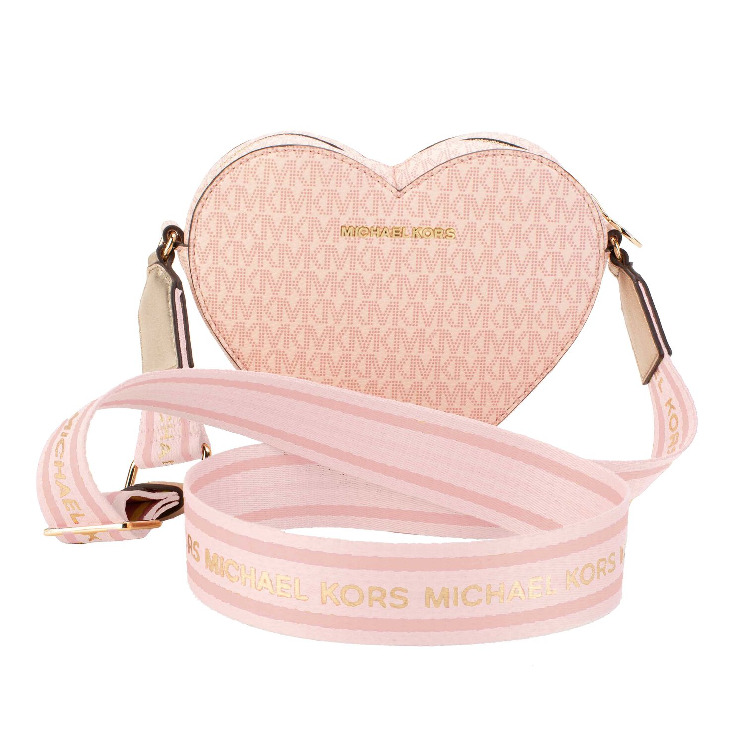 Girls Pink Logo Heart Handbag, 1, hi-res image number null