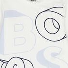 طقم بدله رياضيه بالشعار للاولاد باللون الكحلى والابيض, 2, hi-res