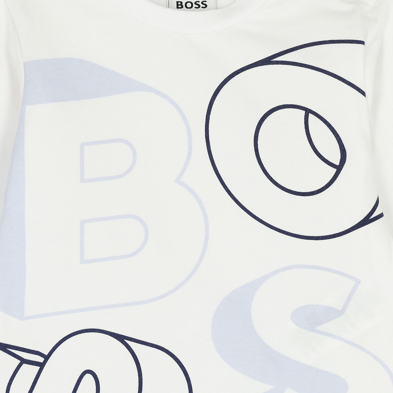 طقم بدله رياضيه بالشعار للاولاد باللون الكحلى والابيض, 2, hi-res