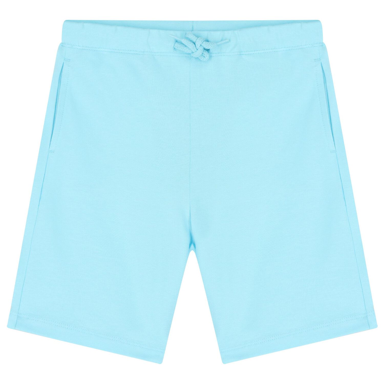 Boys White & Blue Logo Shorts Set, 1, hi-res image number null