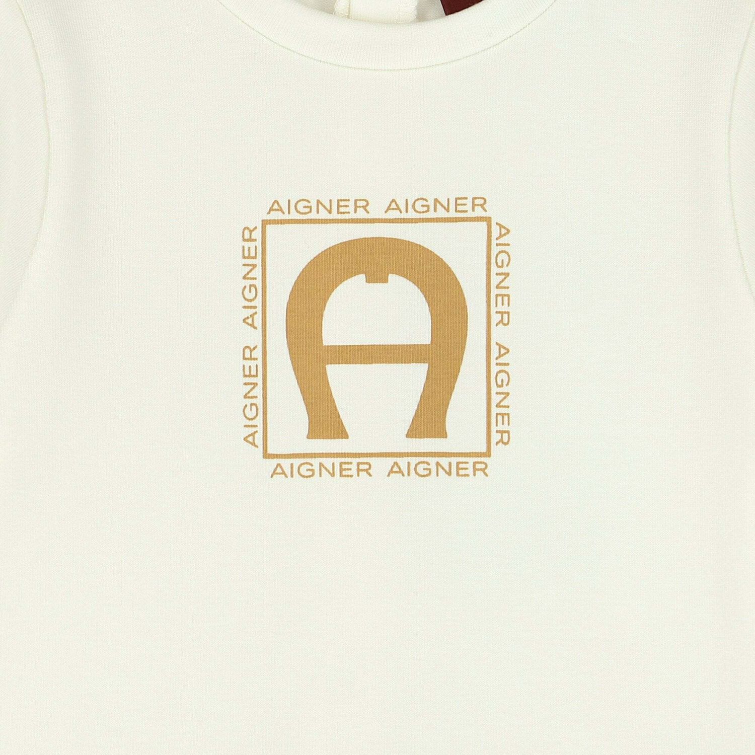 Ivory & Gold Babygrow, 1, hi-res