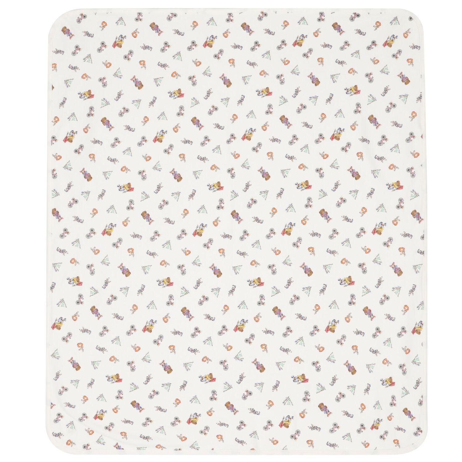 طقم هدايا على شكل دب لطيف من القطن باللون الأبيض للبنات, 1, hi-res