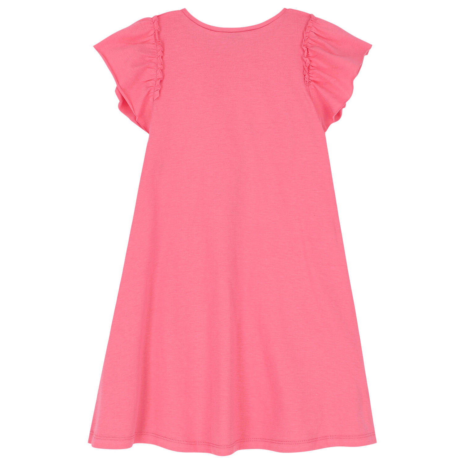 طقم فستان وحقيبة بطبعة حيوانات باللون الوردى, 1, hi-res