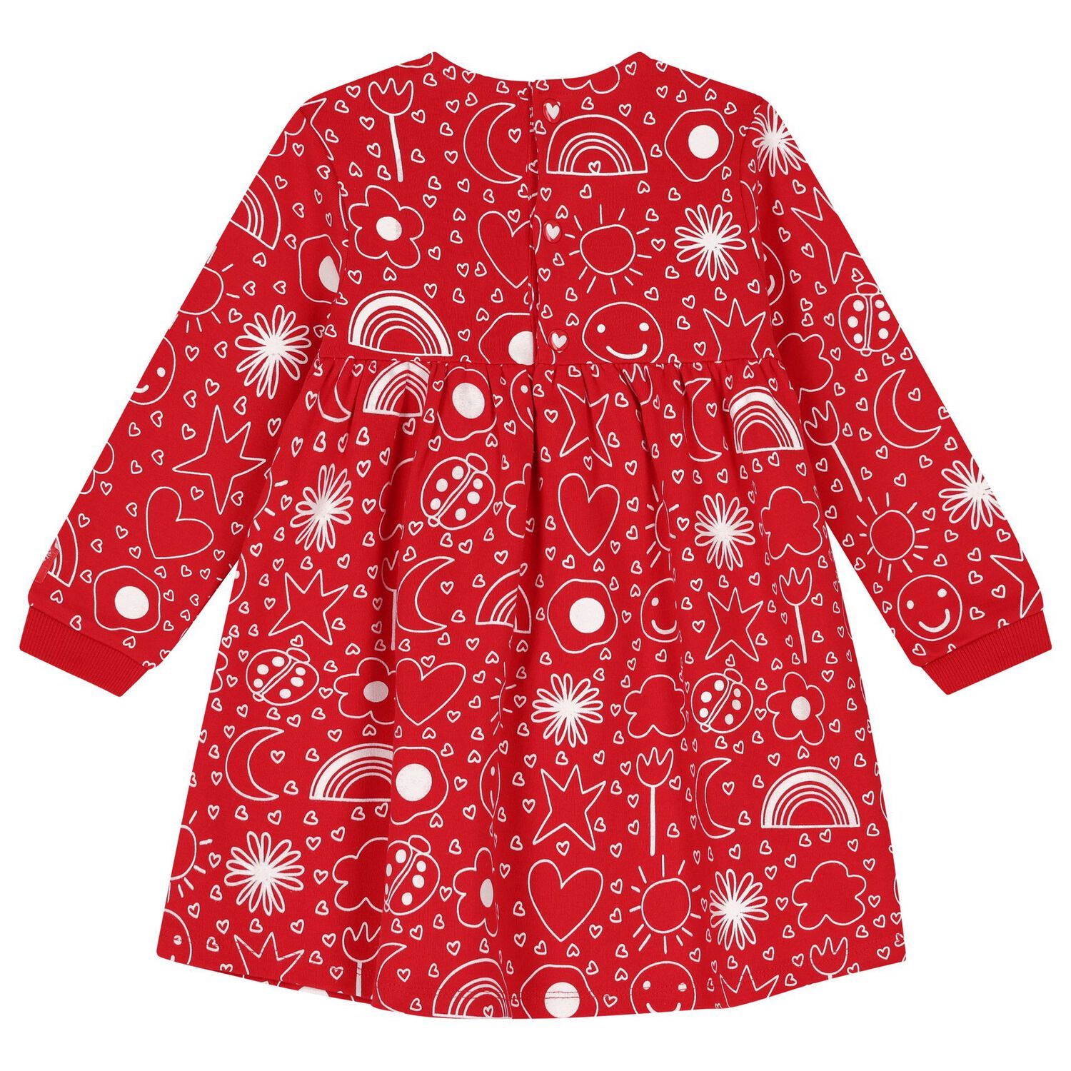 Girls Red Heart Dress Set, 1, hi-res image number null