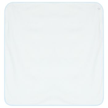 بطانية أولاد باللون الأزرق والأبيض