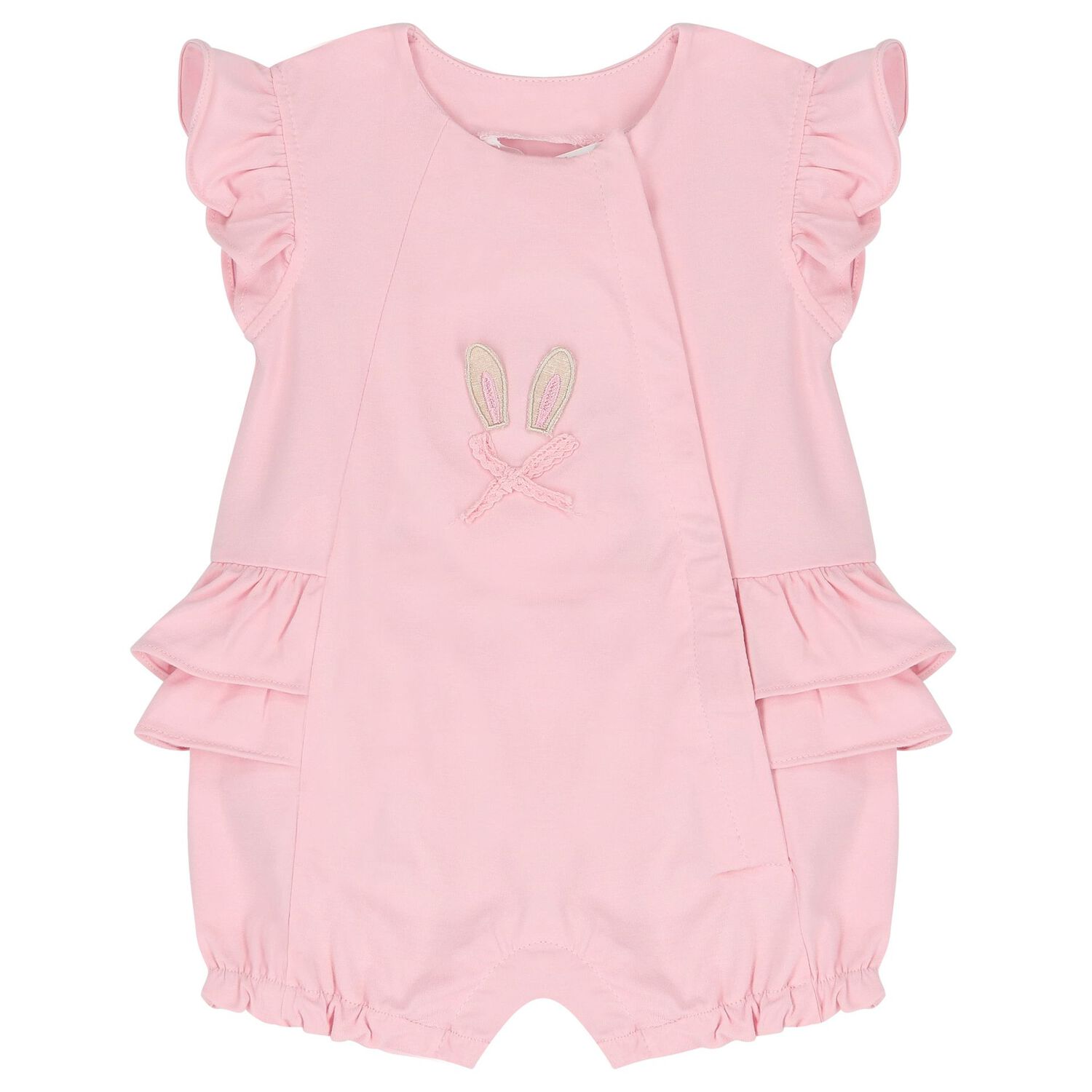 Baby Girls White & Pink Rompers ( 2-Pack ), 1, hi-res image number null