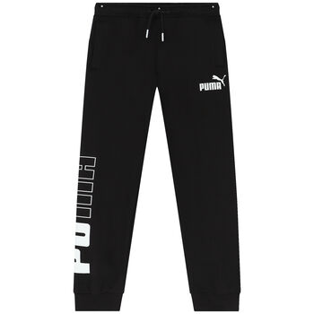 Boys Black Logo Joggers