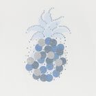 طقم تنورة مزينة باللونين الأبيض والأزرق للبنات, 1, hi-res