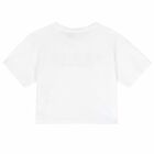 Girls White Logo T-Shirt, 2, hi-res