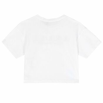 Girls White Logo T-Shirt