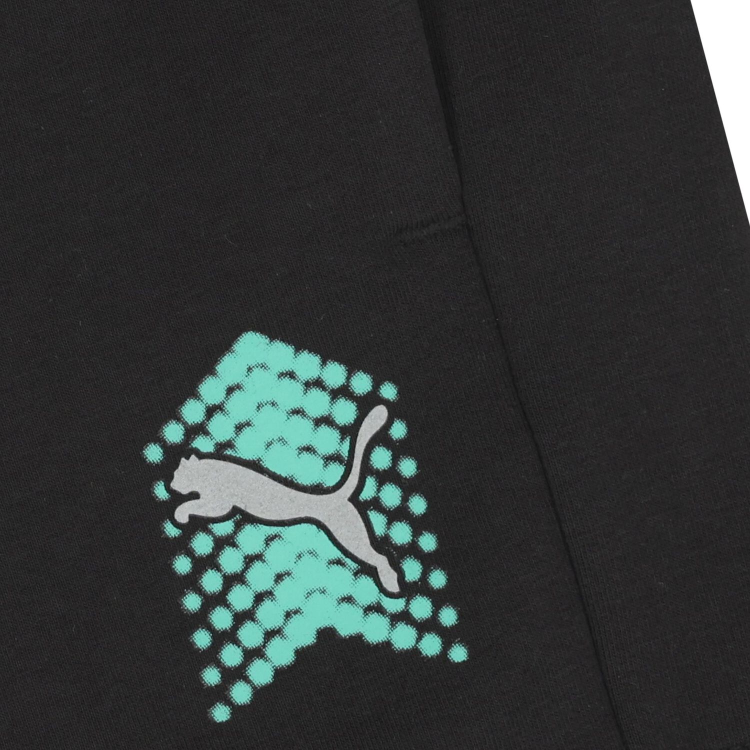 شورت بالشعار باللون الاسود للاولاد, 1, hi-res