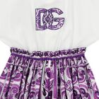 Girls White & Purple Majolica Dress, 1, hi-res