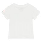Younger Boys White Logo T-Shirt, 1, hi-res