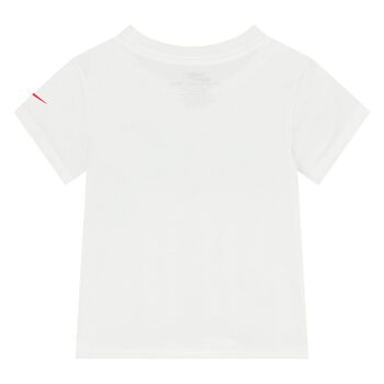 Younger Boys White Logo T-Shirt