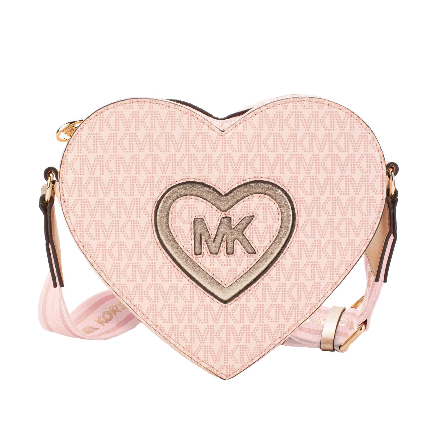 Girls Pink Logo Heart Handbag, 1, hi-res image number null