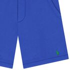Boys Blue Logo Shorts, 1, hi-res