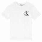 Boys White Logo T-Shirt, 1, hi-res