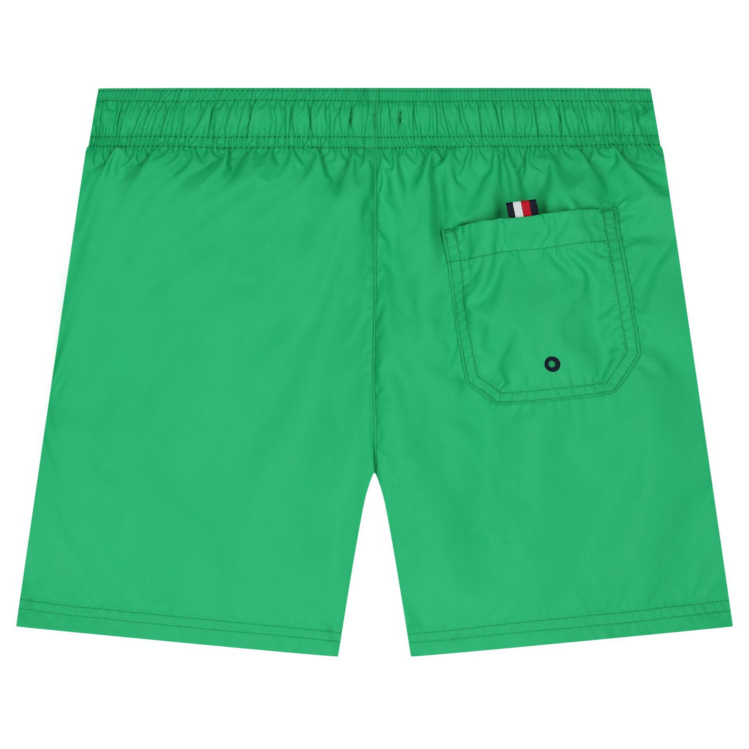 Boys Green Embroidered Logo Swim Shorts, 2, hi-res image number null