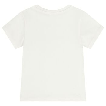 Girls White Logo T-Shirt