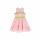 Girls Pink & Green Embellished Dress, 1, hi-res