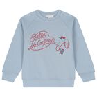 Boys Blue Logo Sweatshirt, 1, hi-res