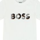 Baby Boys White Logo T-Shirt, 3, hi-res