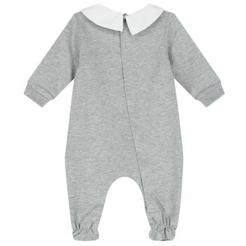 Grey Teddy Bear Logo Babygrow