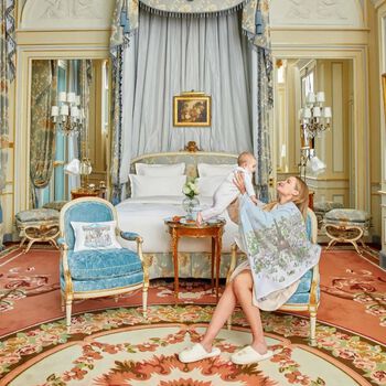 Paris Baby Swaddle Carré Blanket