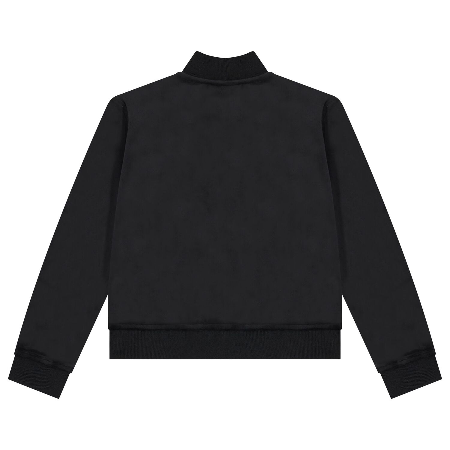 توب بنات هودي بسحاب بالشعار باللون الأسود, 1, hi-res image number null