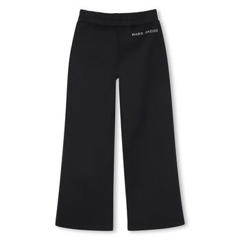 Girls Black Logo Joggers