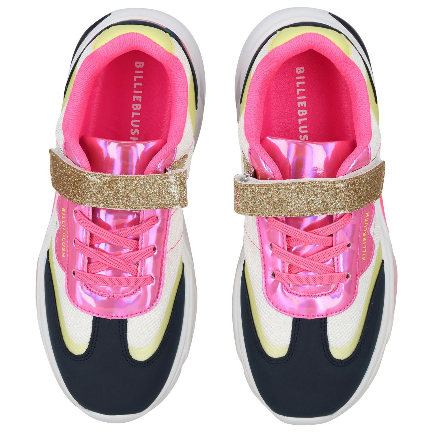 Girls Multi-Coloured Logo Trainers, 1, hi-res