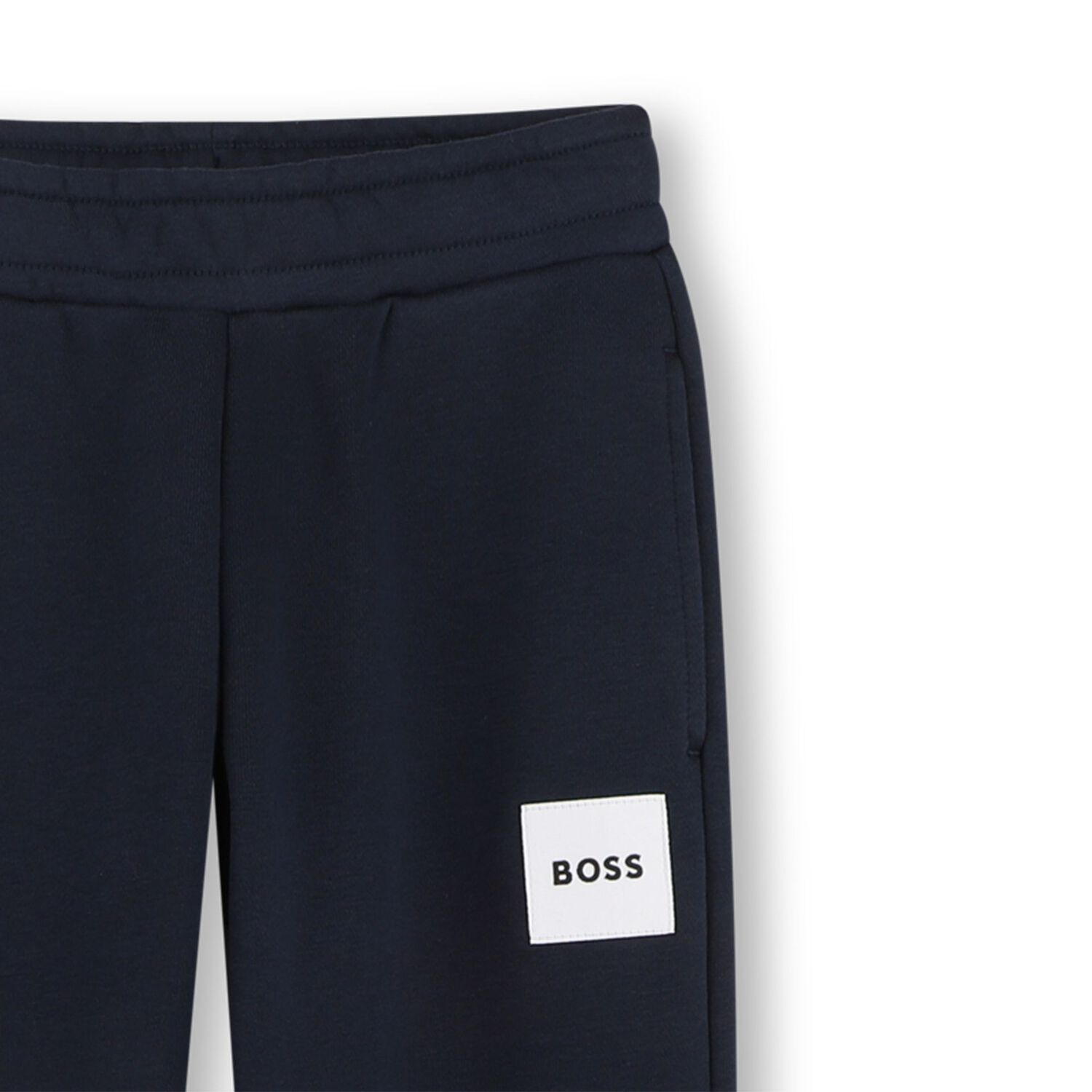 Boys Navy Blue Logo Joggers, 3, hi-res