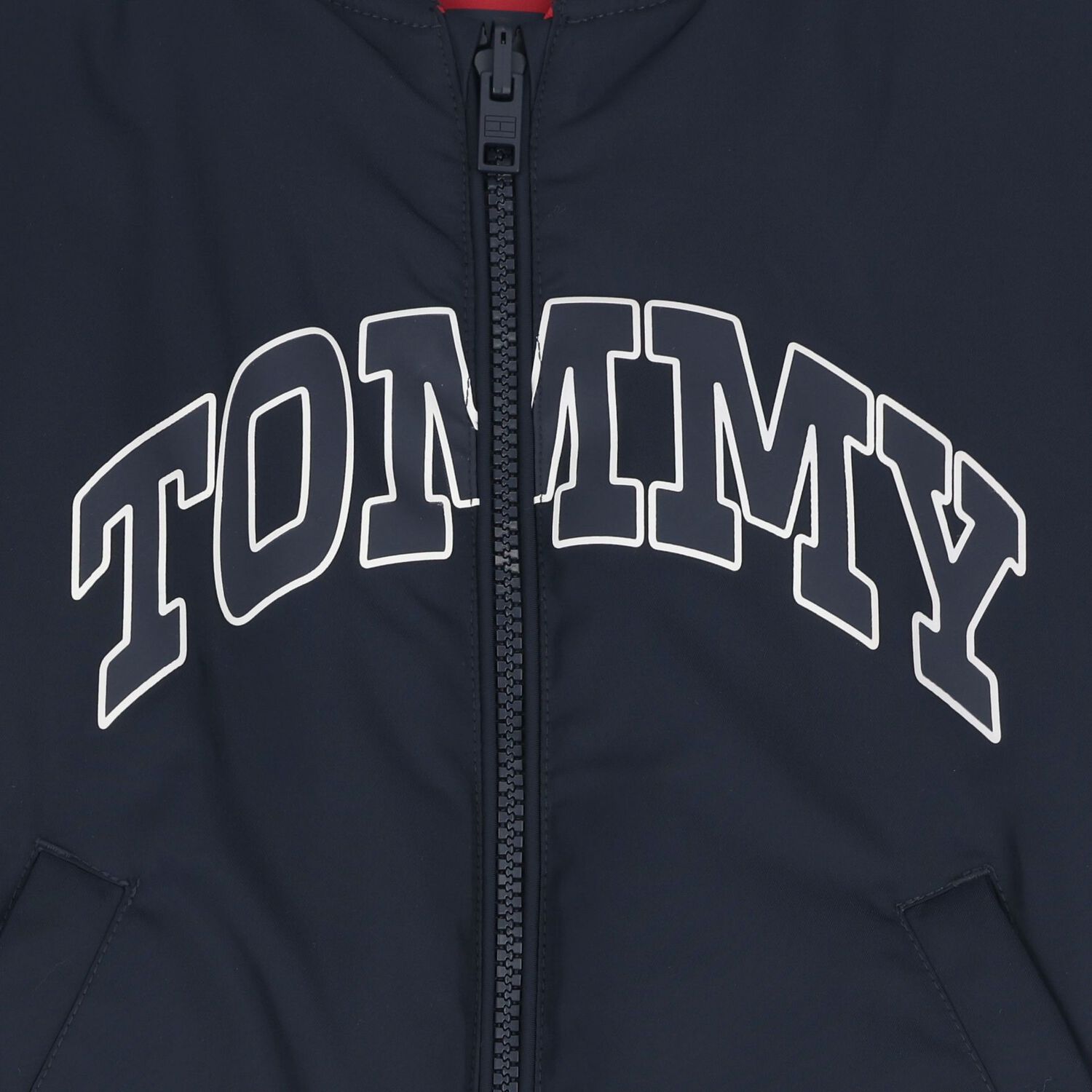 Boys Navy Blue Reversible Puffer Jacket, 1, hi-res