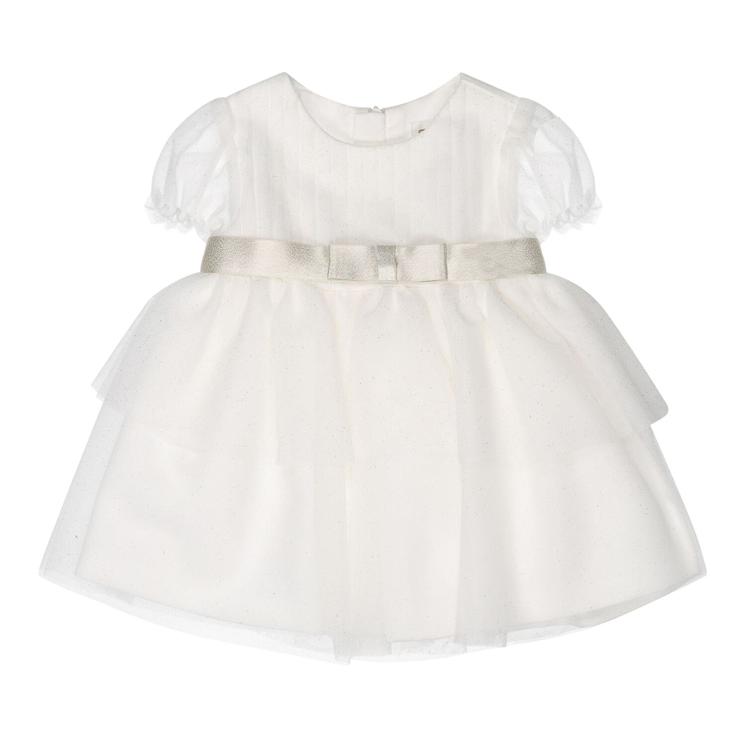 Baby Girls Ivory Tulle Dress Set, 1, hi-res