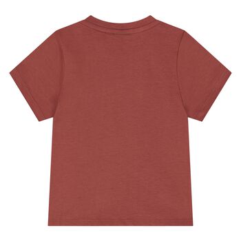 Younger Boys Mini Me Red Logo T-Shirt