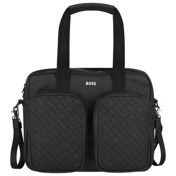 Black Logo Baby Changing Bag