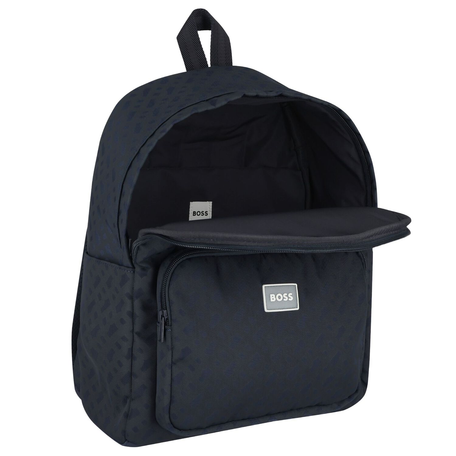 Navy Blue Logo Backpack, 1, hi-res