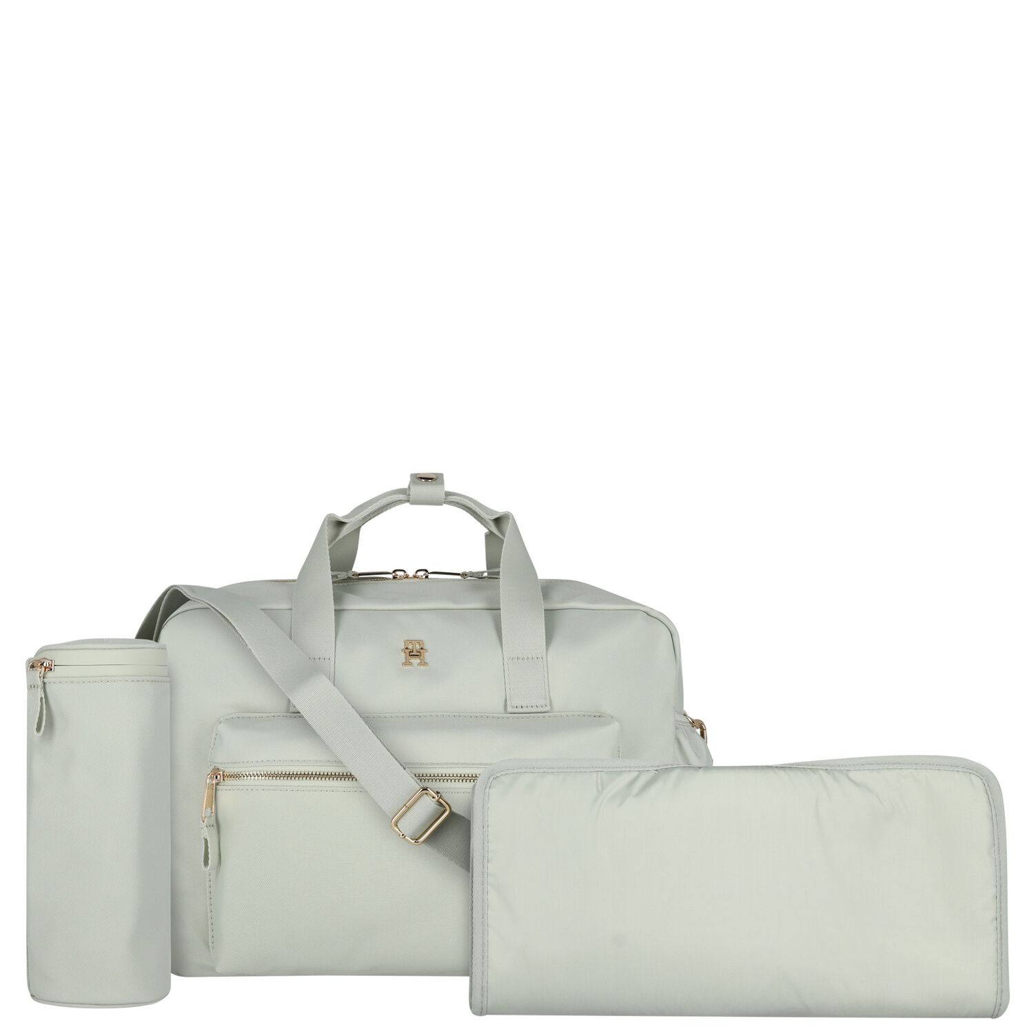 حقيبة تغيير حفاضات الأطفال بشعار باللون الاخضر, 2, hi-res image number null