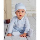 Baby Boys Blue Smocked Babygrow, 2, hi-res