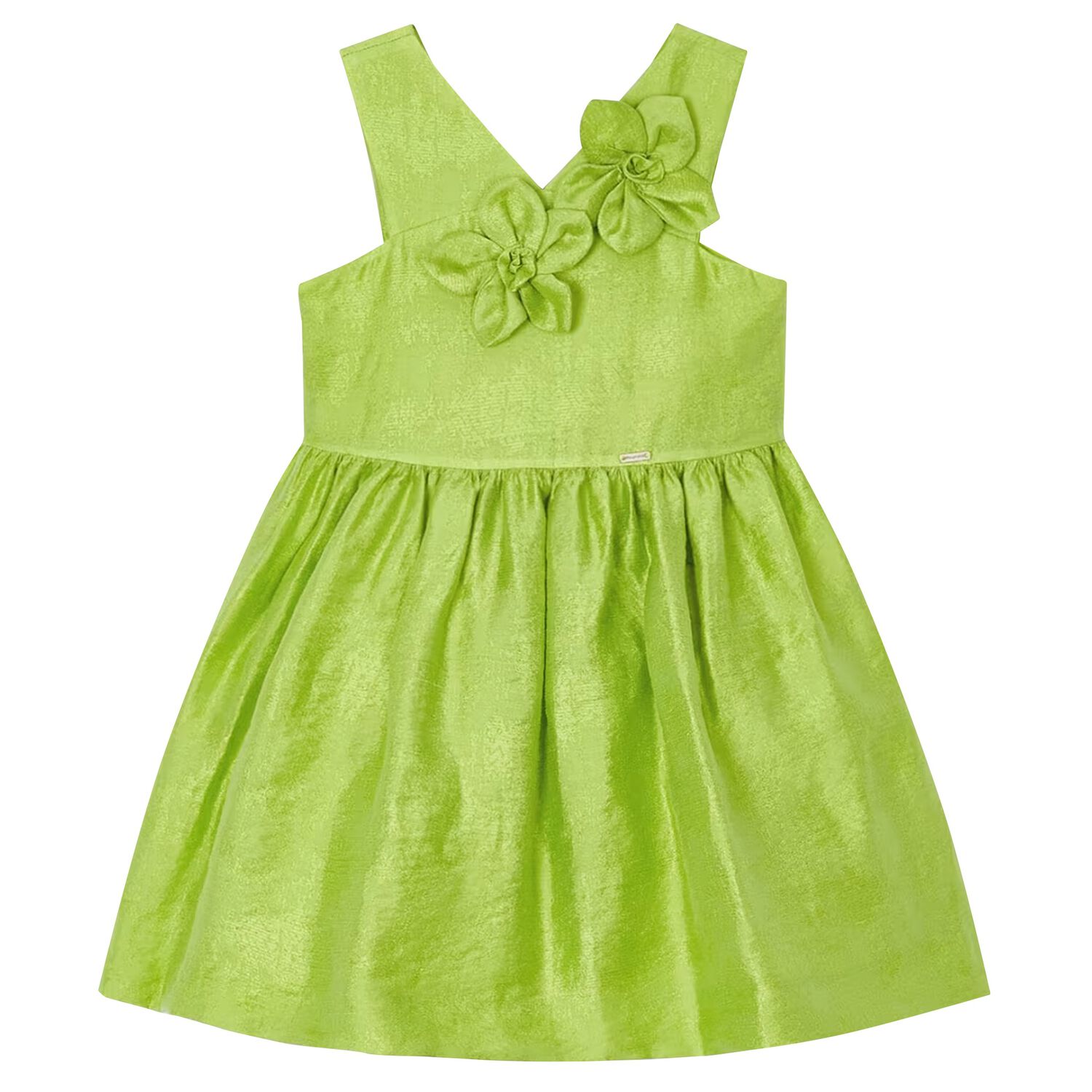 Girls Green Flower Dress, 1, hi-res image number null