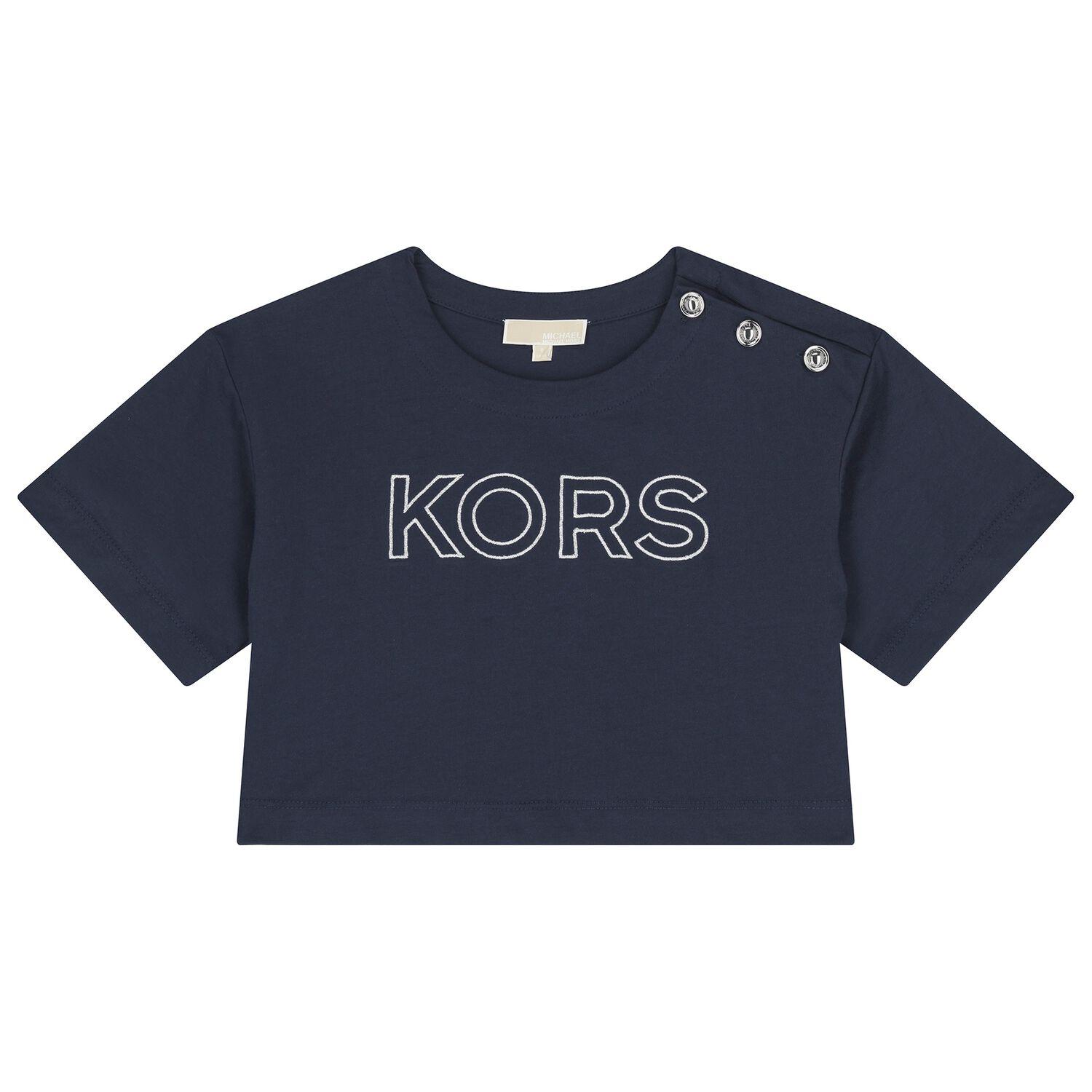 Girls Navy Blue Logo T-Shirt, 2, hi-res