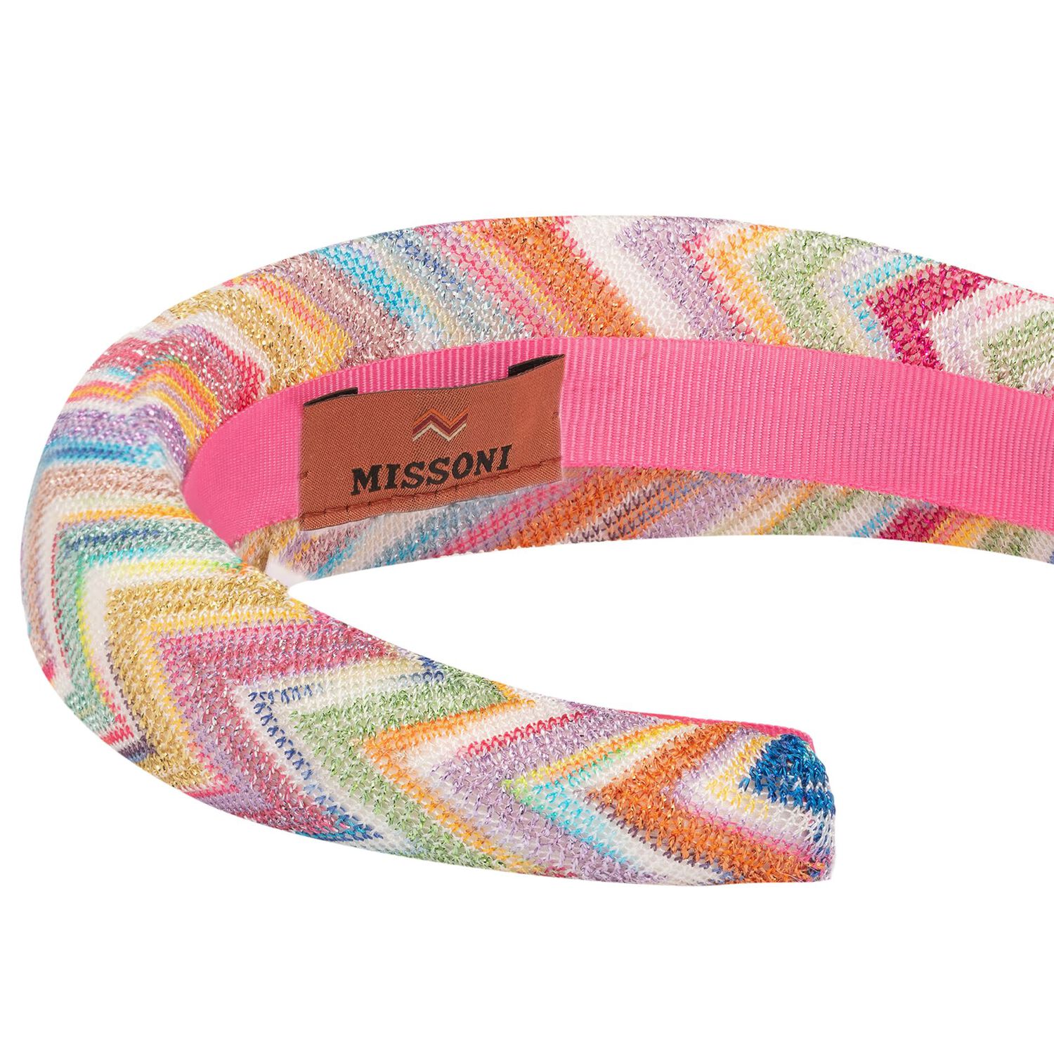 Girls Multi-Coloured Zigzag Headband, 2, hi-res