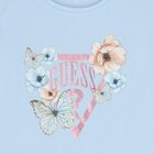 Girls Blue Logo Floral T-Shirt, 1, hi-res